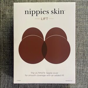 Nippies Skin - Sticky Adhesive Silicone Pasties - Reusable, Hazelnut, NIB, Sz D+